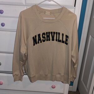 Altar’d State Nashville Beige Sweatshirt